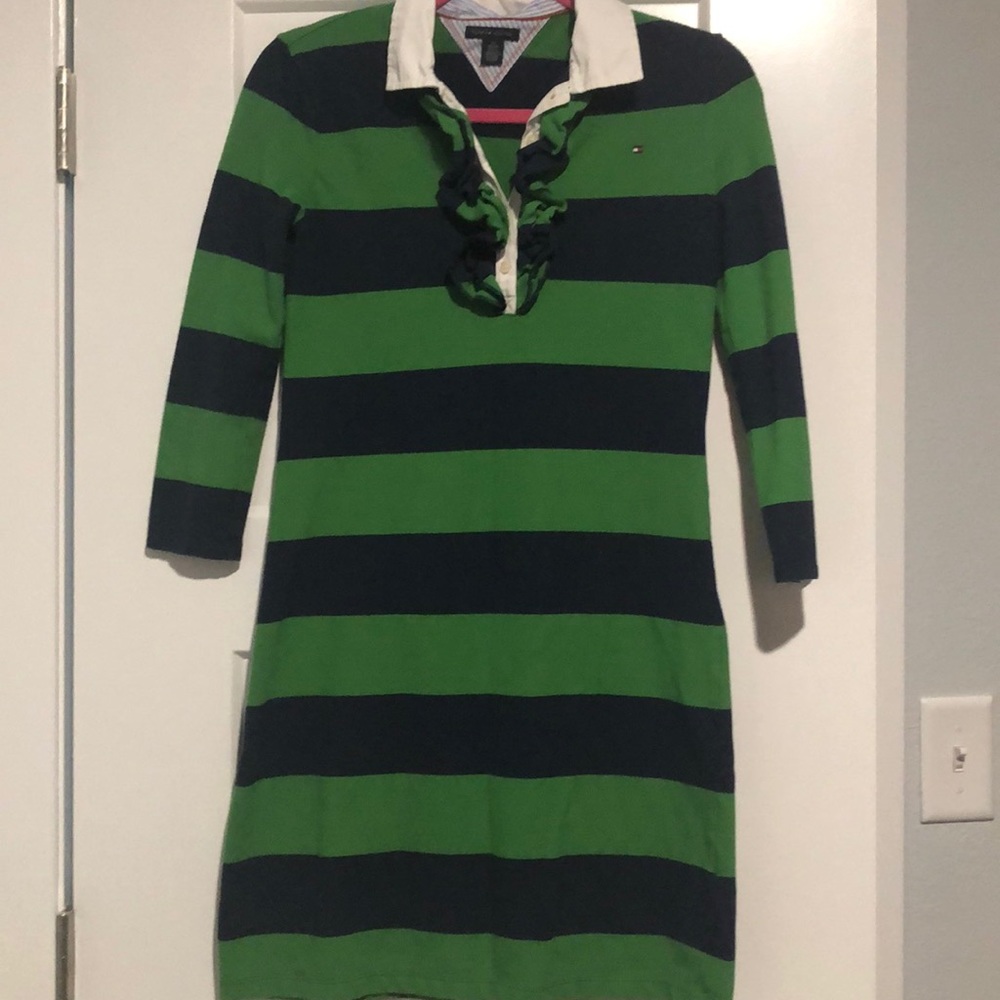 Ruffle Polo Dress